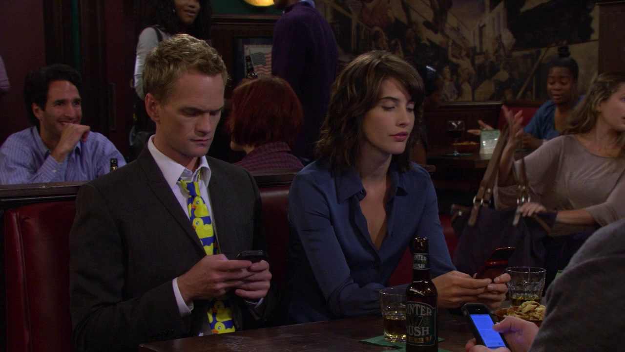 ...everyones lifes is an open book on Internet it seems so Robin and Barney always checks up ...